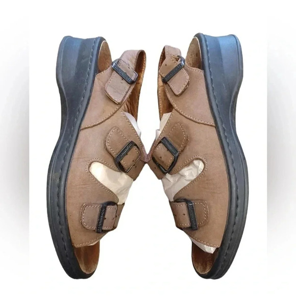 Romika Brown Leather Adjustable Open Toe Sandals Size 39 - Picture 3 of 8